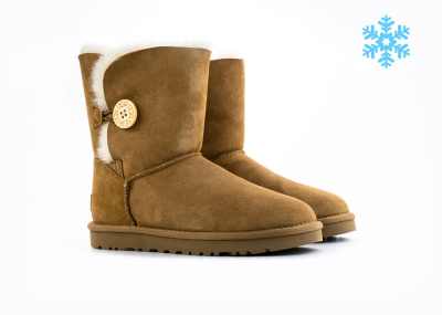 Угги Mini Bailey Button II (1016226) [ВС] (36, Бежевый)