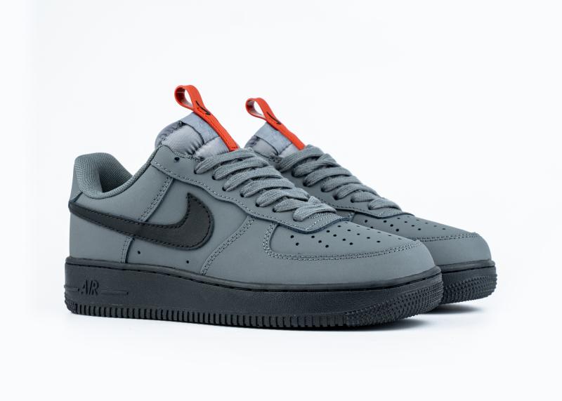 Кроссовки Nike Air Force 1 "Grey/Black" (9501-1) [АС]