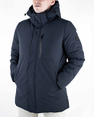 Куртка зимняя удлиненная Armani Exchange (77-137) (L, Темно-синий)