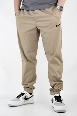 Брюки спортивные мужские Nike (1653) (M, Бежевый)