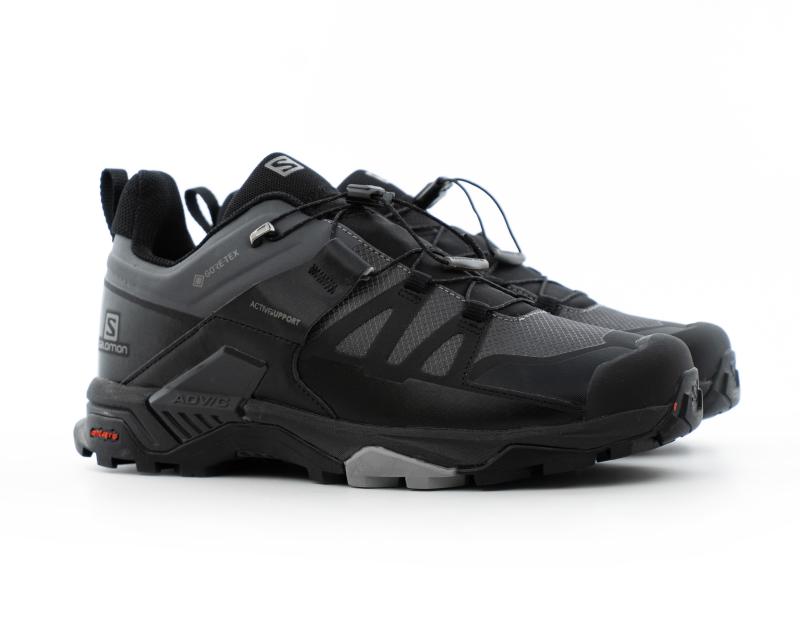 Кроссовки Salomon X Ultra 4 Wide GORE-TEX "Magnet Black" (4080-2) [ВА]