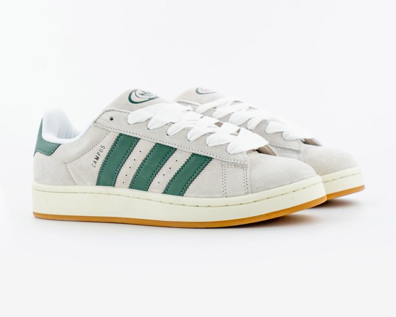 Кроссовки Adidas Wmns Campus 00s "Crystal White Dark Green" (331-13) [ВС]