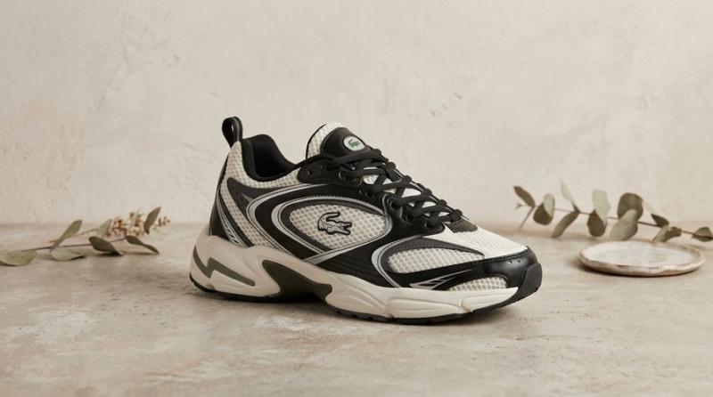 Кроссовки Lacoste Storm 96 2K "Beige/Black" (772-2)