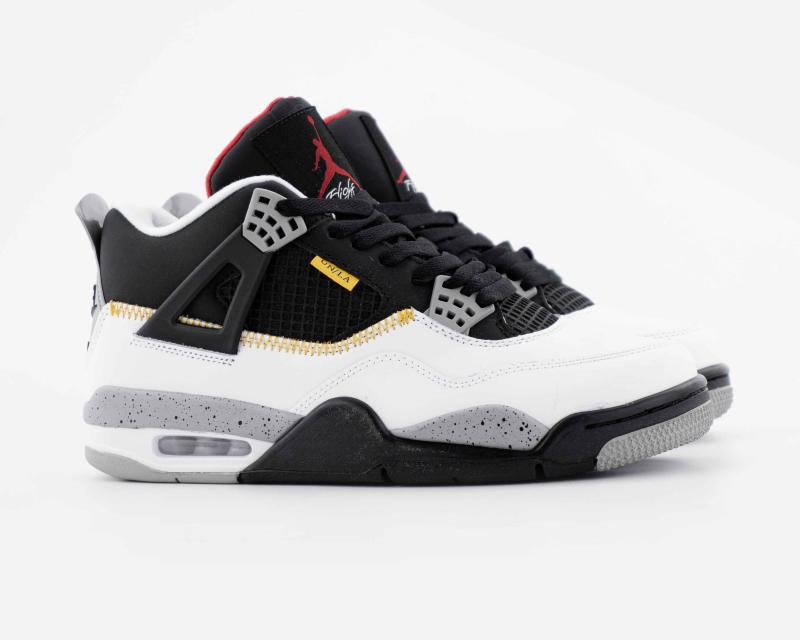 Кроссовки Union LA x Air Jordan 4 Retro "Black/White" (М5003-42)