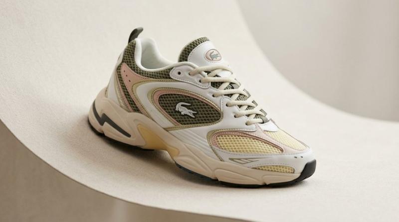 Кроссовки Lacoste Storm 96 2K "Beige/Green" (772-3)