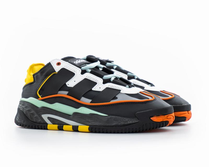 Кроссовки Adidas Niteball "Core Black/Core Black/Hazy Green" (625-21) [АА]