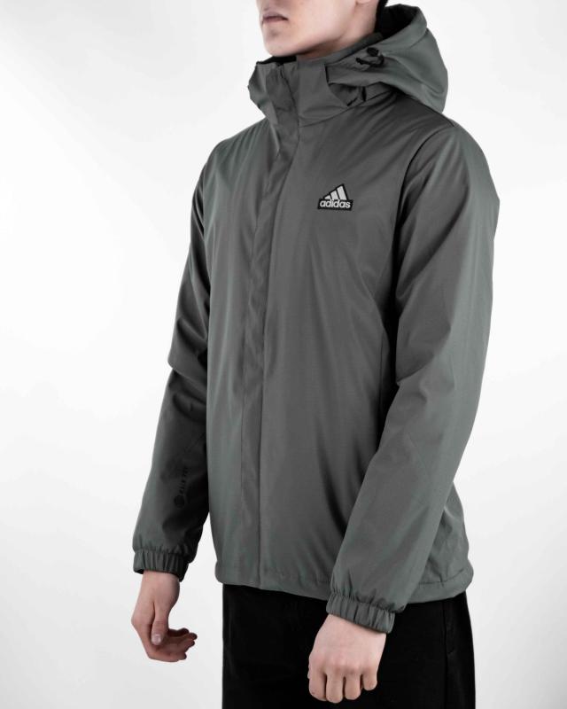Ветровка утепленная мужская с капюшоном Adidas (6517)