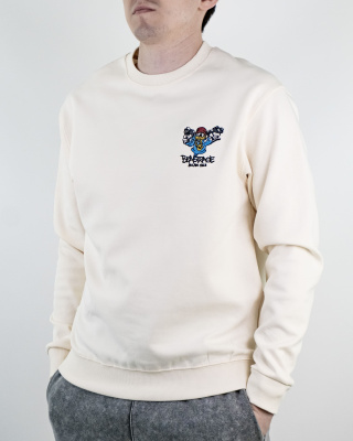 Свитшот LAHKIN'S "BEASTRAGE" (5228) (XL, Белый)