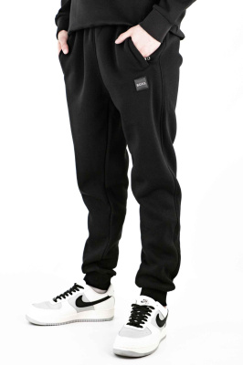 Брюки спортивные мужские Hugo Boss утепленные (6211) (XXL, Черный)