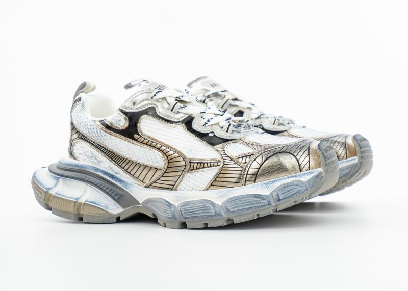 Кроссовки Balenciaga 3XL "White/Gold" (F357) [АС]