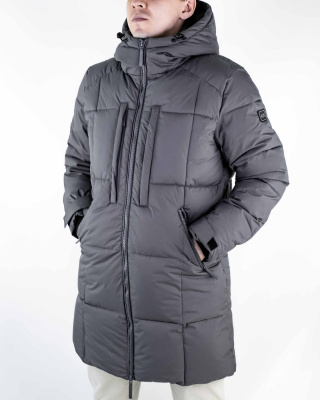 Куртка зимняя удлиненная Armani Exchange (77-138) (M, Серый)