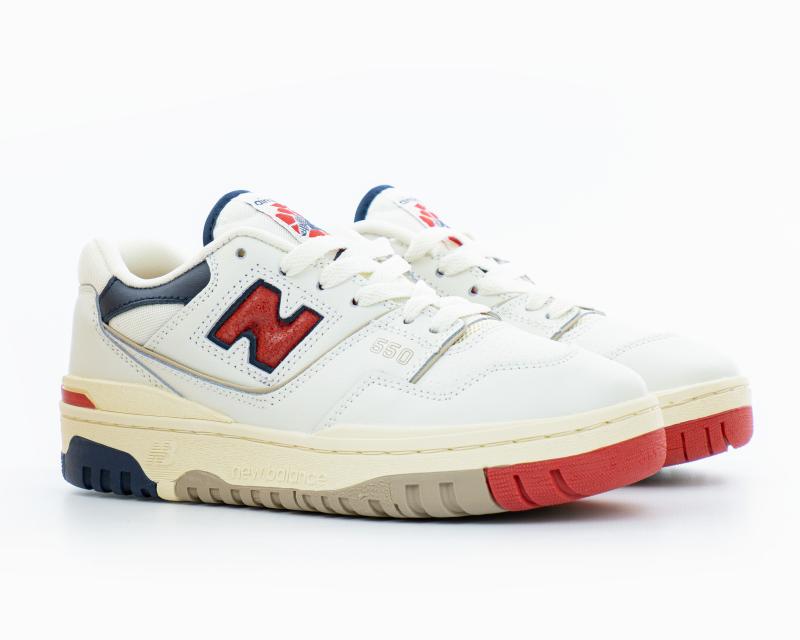 Кроссовки New Balance 550 "Aime Leon Dore - White Navy Red" (6006-3) [СС]