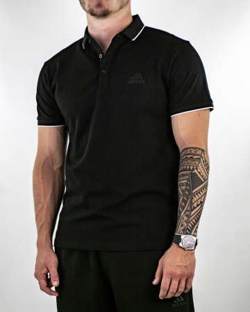 Рубашка-поло Adidas (9921) (M, Черный)