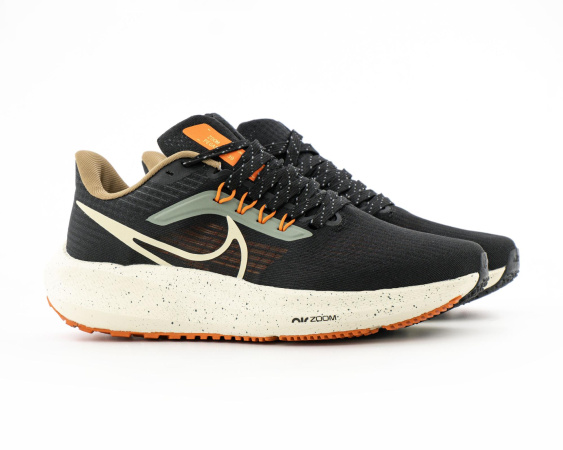 Кроссовки Nike Air Zoom Pegasus 39 "Black White Orange" (666-17)