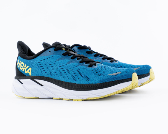 Кроссовки HOKA M CLIFTON 8 WIDE "Blue Coral / Butterfly" (599-13)