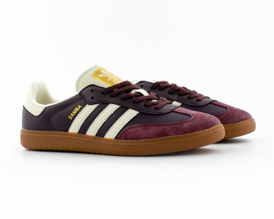 Кроссовки adidas Samba "Maroon Wonder Beige" (216-1)