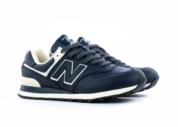 Кроссовки New Balance 574 "DK.Blue/White" (845-3) [АА]