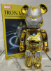 Интерактивные игрушки фигурки Bearbrick (Marvel Iron Man Gold 400% 28см)