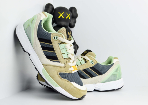 Кроссовки Adidas Originals ZX 8000 "Grey/Brown/Green" (343-6) [СС]