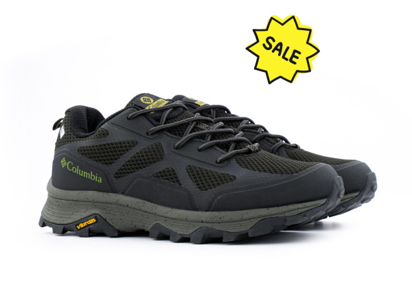 Кроссовки Columbia Vibram "Black/Green" (9926-1) [СС]