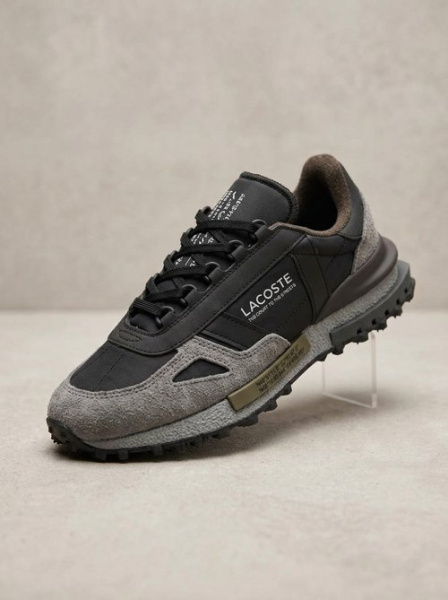 Кроссовки Lacoste Elite Active "Grey/Black" (995-14)