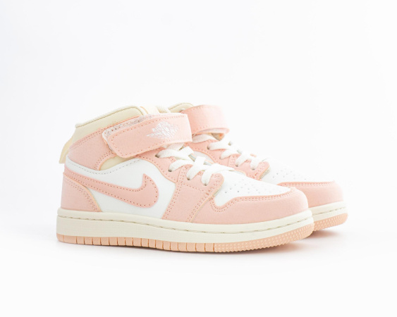 Детские кроссовки Nike Air Jordan 1 High "Pink" (С615-14)