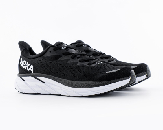 Кроссовки HOKA ONE ONE Clifton 8 "Black/White" (599-10)