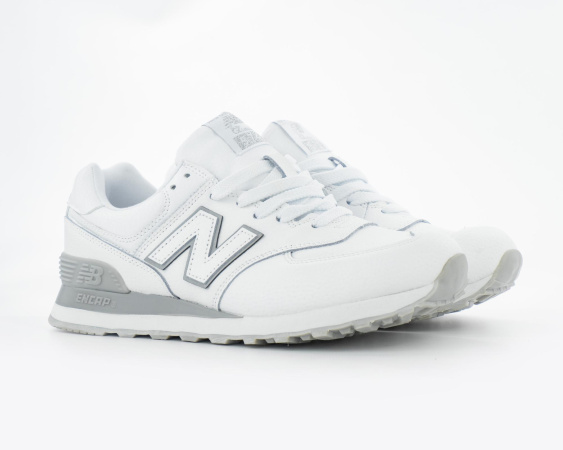 Кроссовки New Balance 574 "White/Grey" (890-4) [АА]