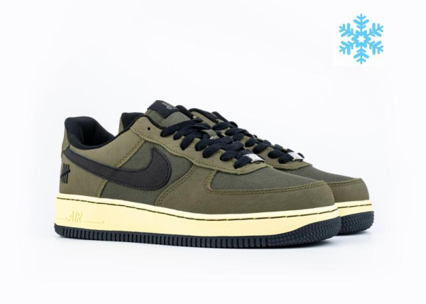 Кроссовки Undefeated x Nike Air Force 1 Low SP Ballistic с мехом (504-30) [СС]