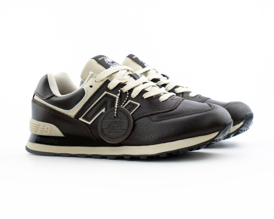 Кроссовки New Balance 574 "Brown/White" (845-5) [ВА]