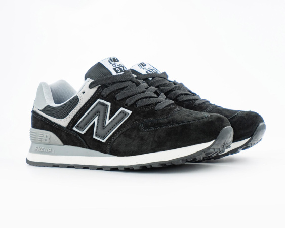 Кроссовки New Balance 574 "Black/White" (456-8) [ВС]