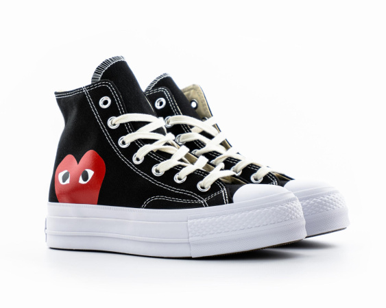 Высокие кеды Chuck Taylor 70 Converse x Comme Des Garçons Play  (215-1) [АА]