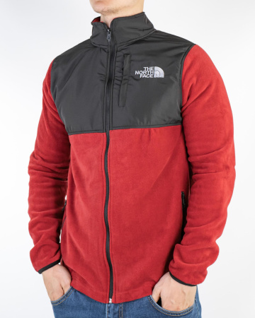 Кофта на молнии The North Face (флис+плащевка) (21037988) (M, Красный)