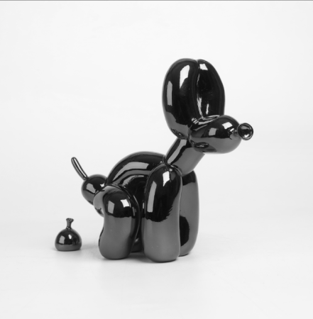 Статуэтка интерьерная Balloon Dog сидячий (Чёрный)