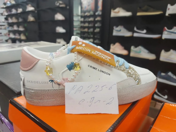 Кеды Crime London "White/Pink" (PA225-6)