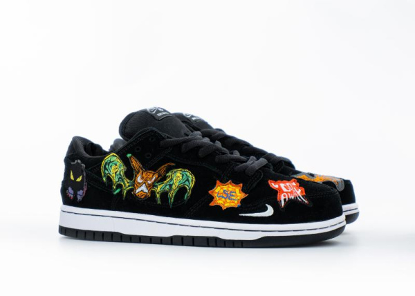 Кроссовки Neckface x Nike Dunk Low Pro SB "Black" (5509-17) [АВ]