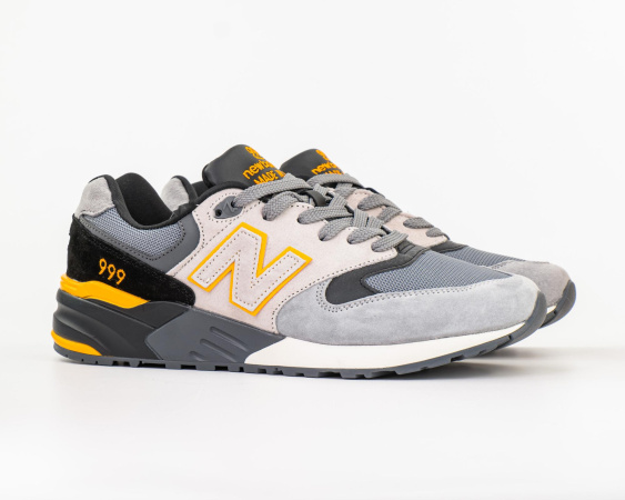 Кроссовки New Balance 999 "Gray/LT. Grey/White/Orange" (116-11) [АС]