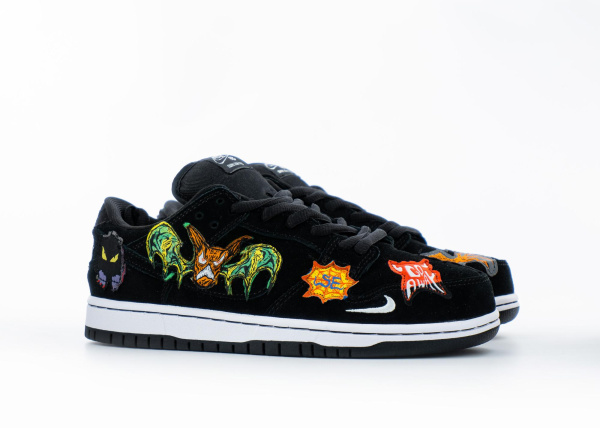 Кроссовки Neckface x Nike Dunk Low Pro SB "Black" (5509-17) [АС]