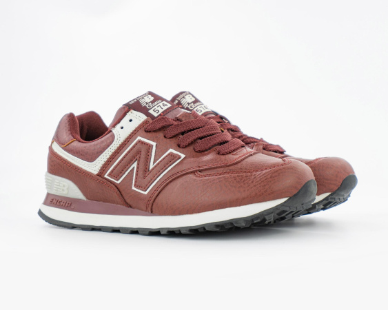 Кроссовки New Balance 574 "Dk.Red" (889-12) [ВС]