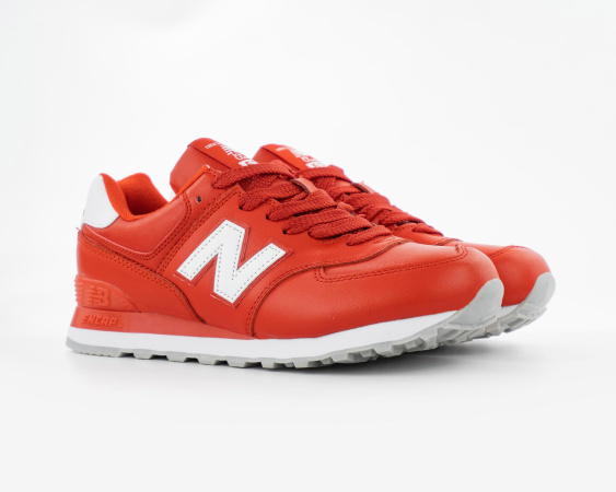 Кроссовки New Balance 574 "Red/White" (889-13) [ВС]