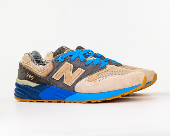 Кроссовки New Balance 999 "Beige/Gray/Blue" (116-15) [ВС]