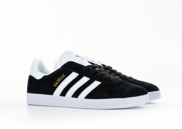 Кроссовки Adidas Gazelle "Core Black Cloud White Gold" (5019-1) [АС]