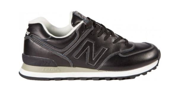 Кроссовки New Balance 574 Leather "Black/White" (М6005-1)