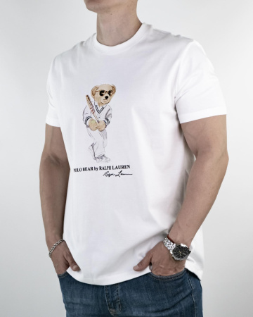 Футболка мужская Polo Ralph Lauren (700-2338) (XXXL, Белый)