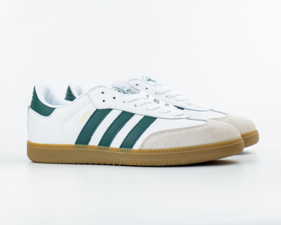 Кроссовки Adidas Samba OG "White Collegiate Green Gum" (W5014-6) [АС]