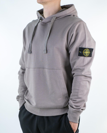 Худи Stone Island (КР-si-3000) (S, Светло-серый)