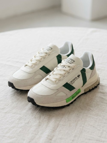Кроссовки Lacoste Elite Active "White/Green" (995-3)