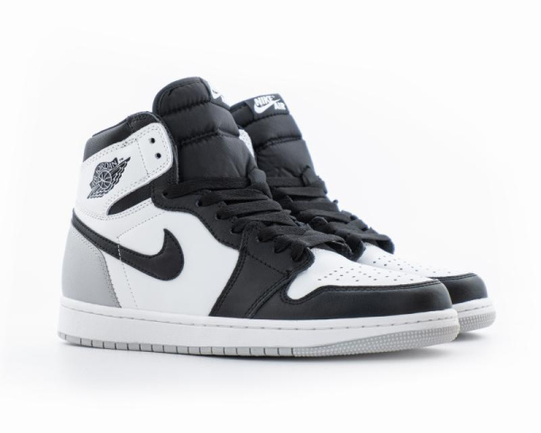 Кроссовки Nike Air Jordan 1 High "White/Black/Grey" (М5025-55) [ВС]
