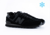 Кроссовки New Balance 574 "Black" с мехом (900-15)