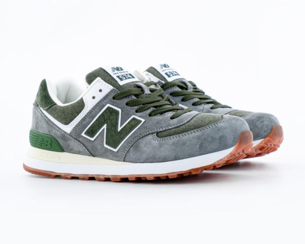 Кроссовки New Balance 574 "Grey/DK.Green" (510-41) [ВС]